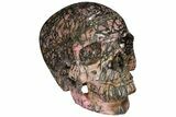 Realistic, Carved Rhodonite Skull #111211-1